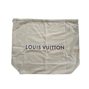 Louis Vuitton Beige Drawstring Dust Bag 20"x24.5" For Handbags & Shoes